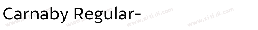 Carnaby Regular字体转换